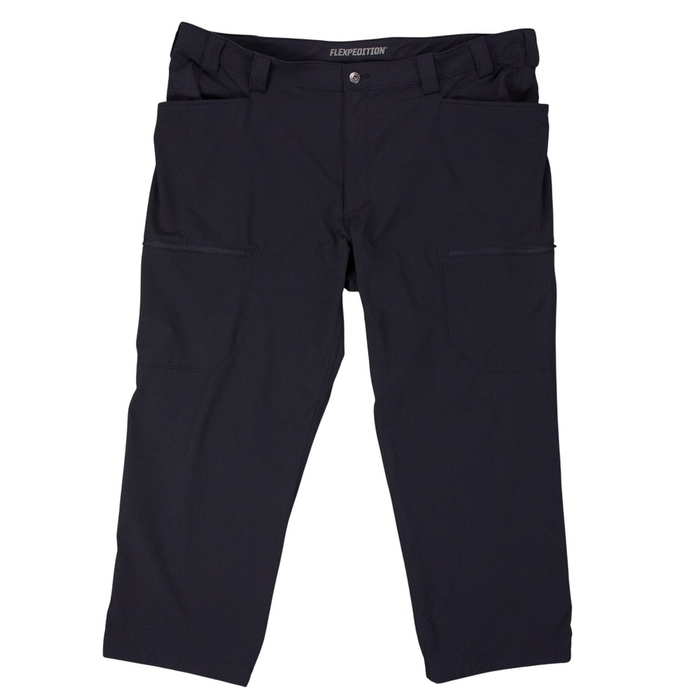 Duluth Trading Co Flexpedition Pants Mens 44x30 Black Relaxed Fit‎ Cargo Stretch